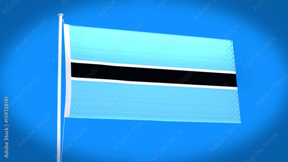 the national flag of Botswana