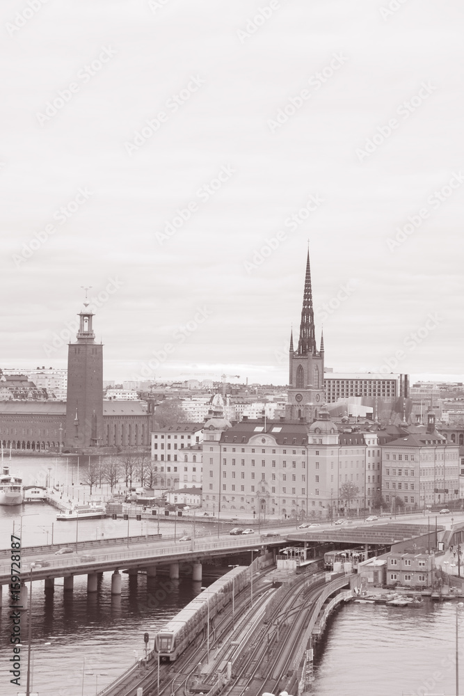 Cityscape in Stockholm; Sweden