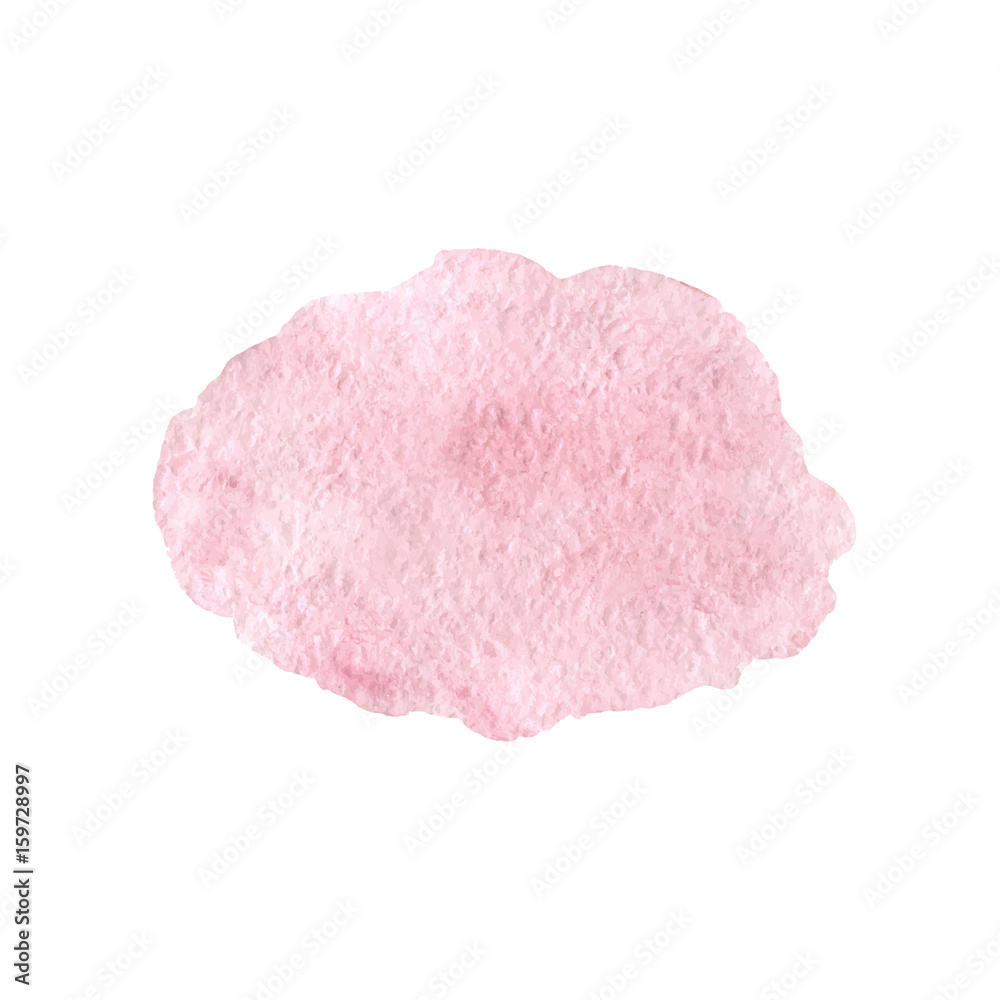 Hand drawn watercolor pink texture isolated on the white background. Vector. Hand drawn watercolor pink texture isolated on the white background. Vector.