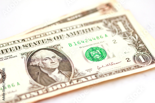 Wallpaper Mural Stock Photo - One dollar banknote isolated on white background Torontodigital.ca