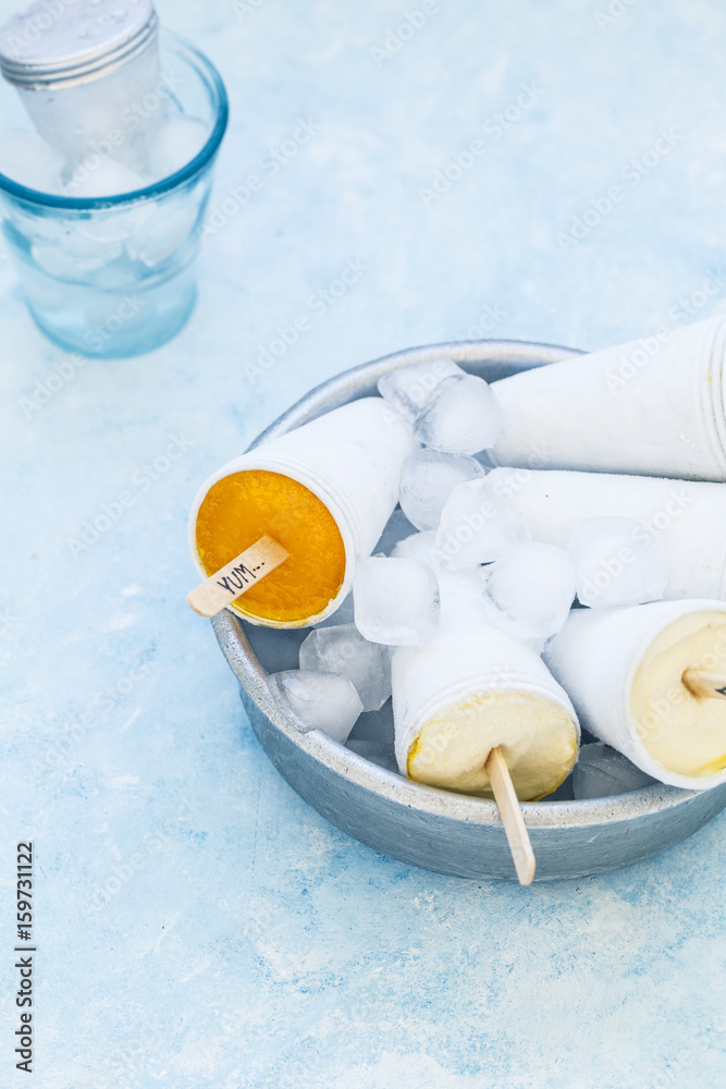 Mango Yogurt Popsicle