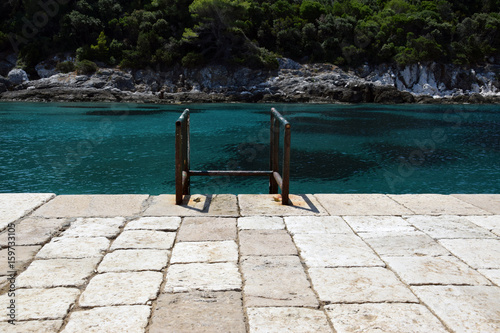 Clear sea in the marine of the island