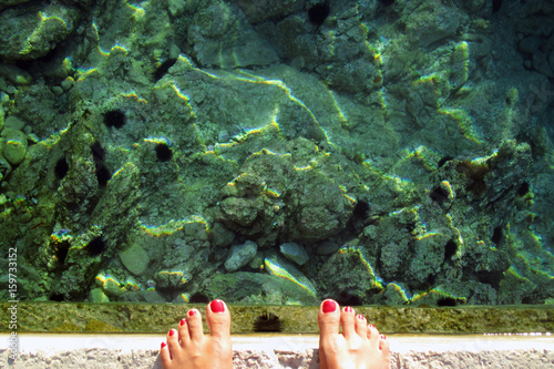 Beach in the summer on the sea