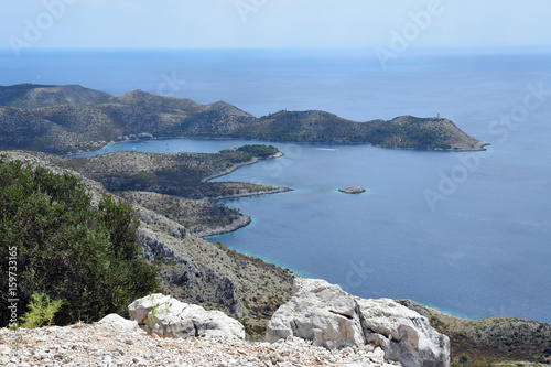  Secret laguna from the hill of Lastovo