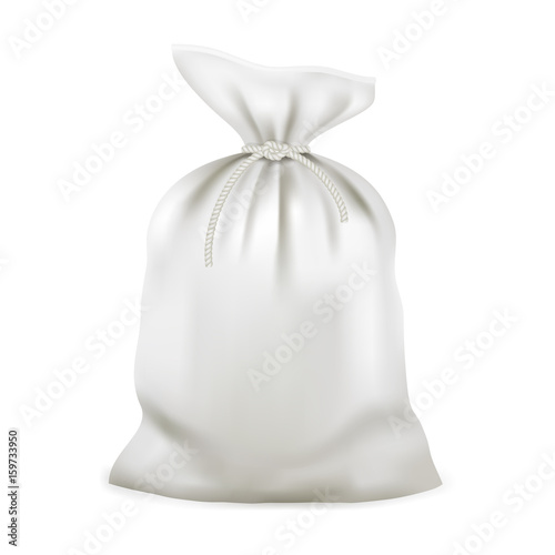 Bag on a white background. Vector illustration.