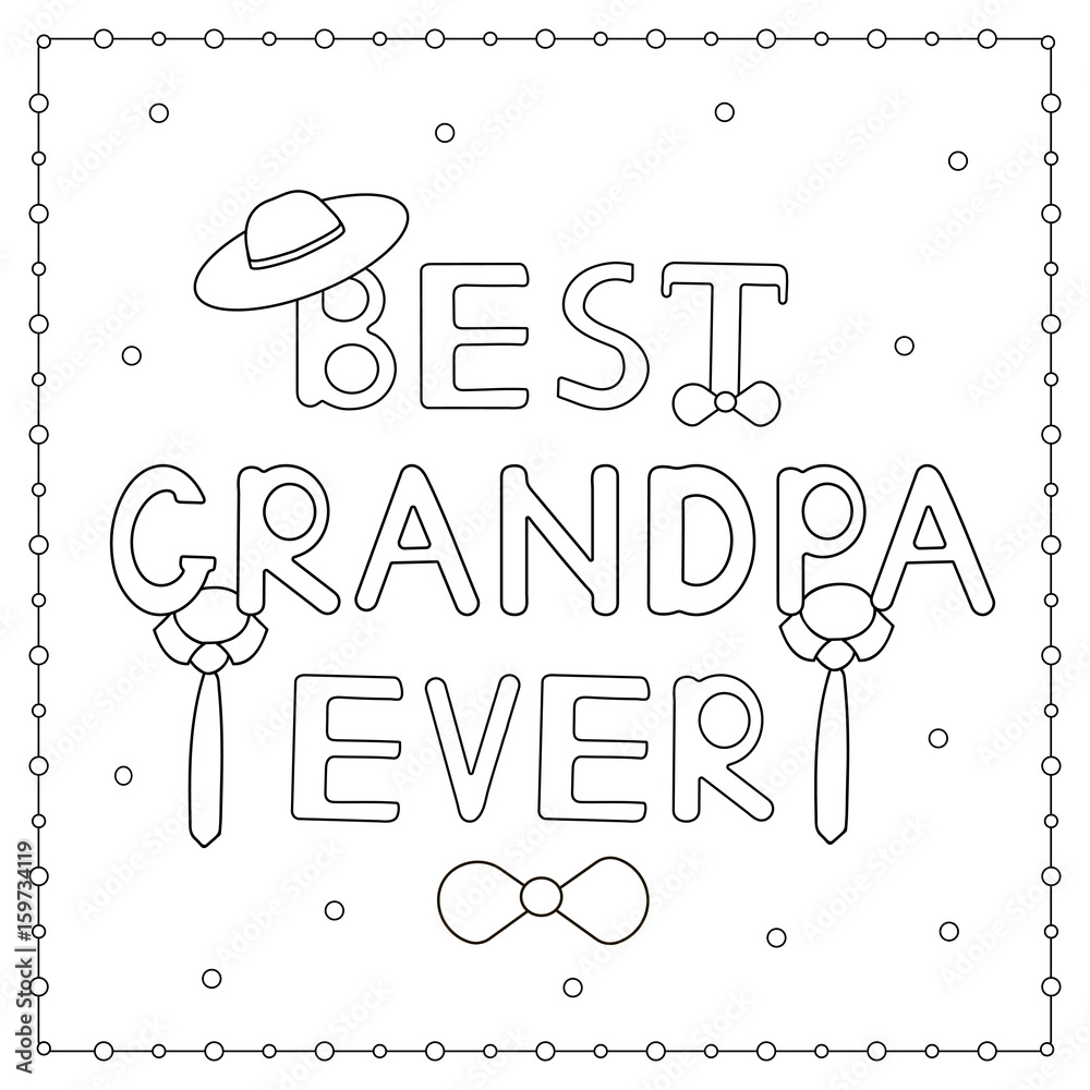 Grandpa Coloring Page