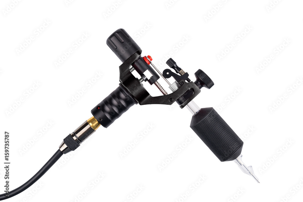 Tattoo machine isolated on white background Tattoo machine isolated on white background
