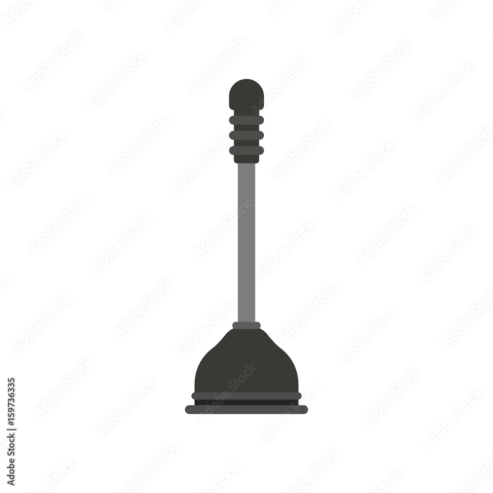 white background with color silhouette of toilet plunger icon vector illustration white background with color silhouette of toilet plunger icon vector illustration