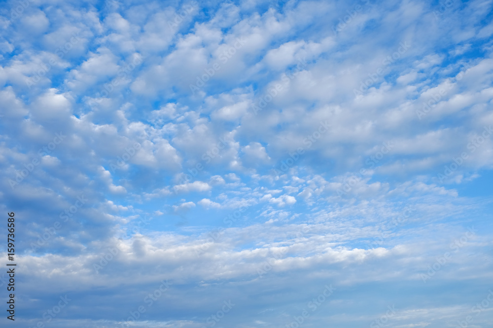 Clearly blue sky with wave of cloud