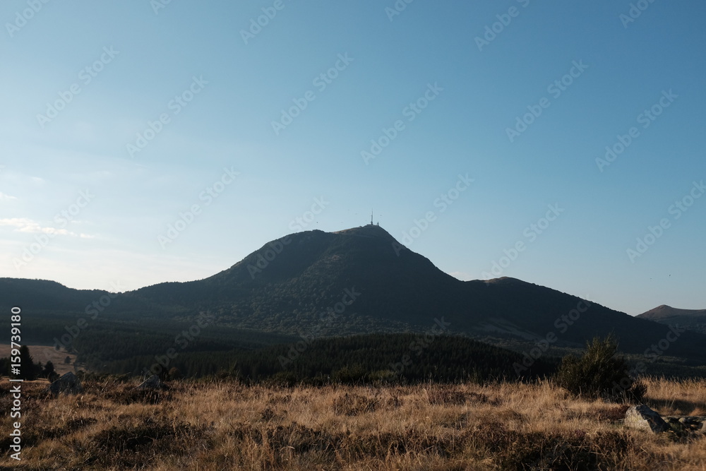 Coucher de soleil au puy de dome