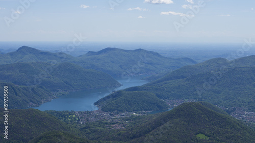 Lakes of Lugano in Switzerland