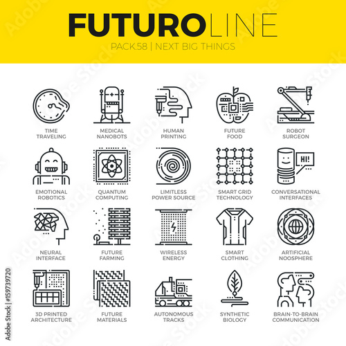 Next Big Things Futuro Line Icons