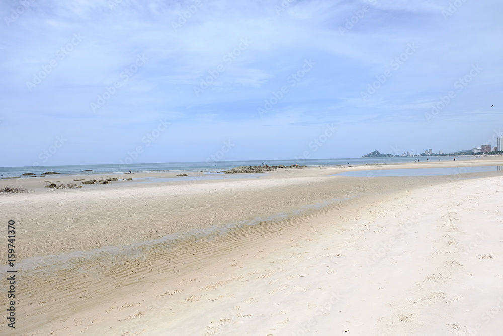 Beach and sea at Huahin