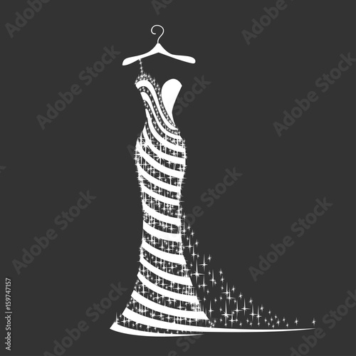 Wedding dress silhouette