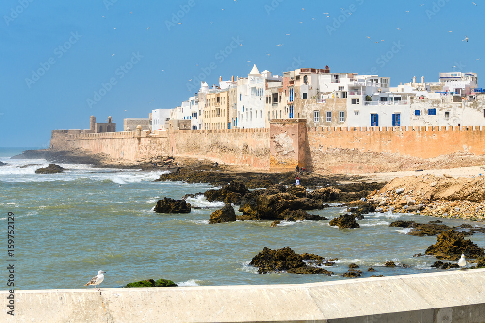 views to maritime town of essaouira, morocco