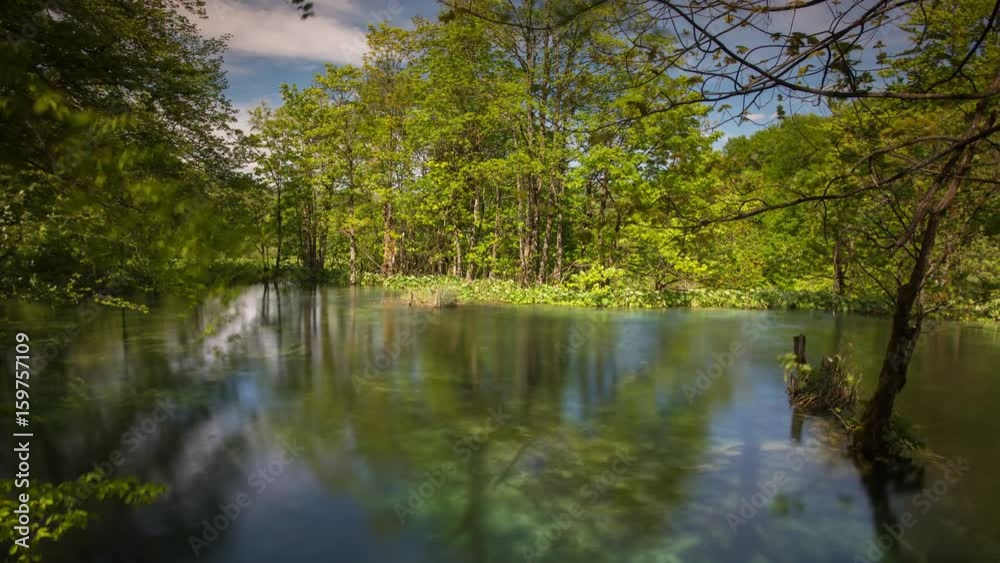 timelapse of the natural wonder of Plitvice lakes national park, croatia timelapse of the natural wonder of Plitvice lakes national park, croatia