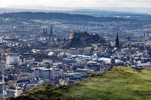 Quadro em tela Überblick über Edinburgh von Arthurs Seat
