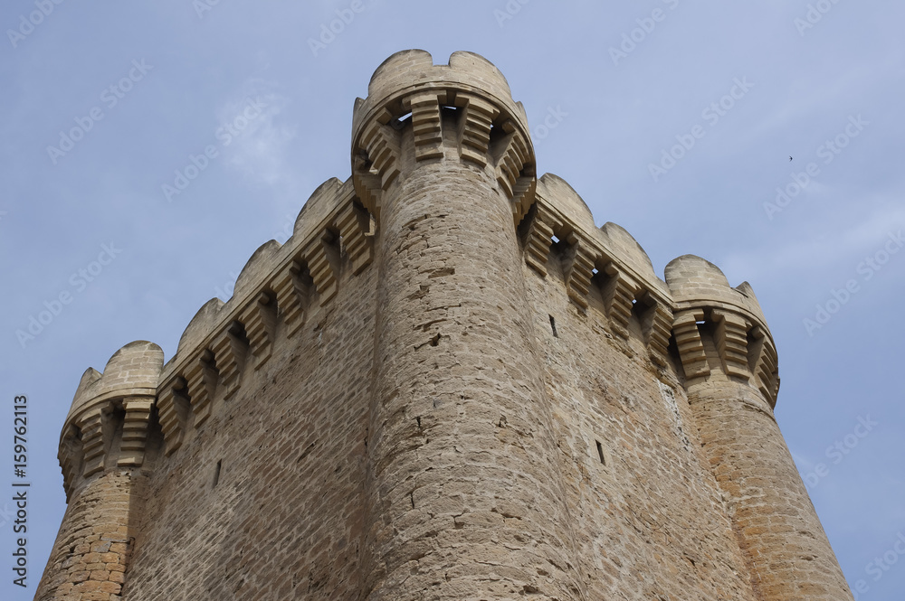 Tower in Mardakan fortress. Azerbaijan