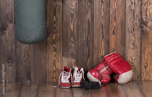 Boxing equipment from the boxing hall © serikbaib