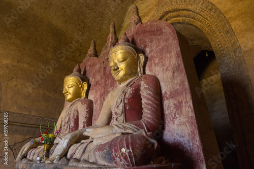 Buddha figure, Dhamayan Gyi temple, Bagan, Myanmar