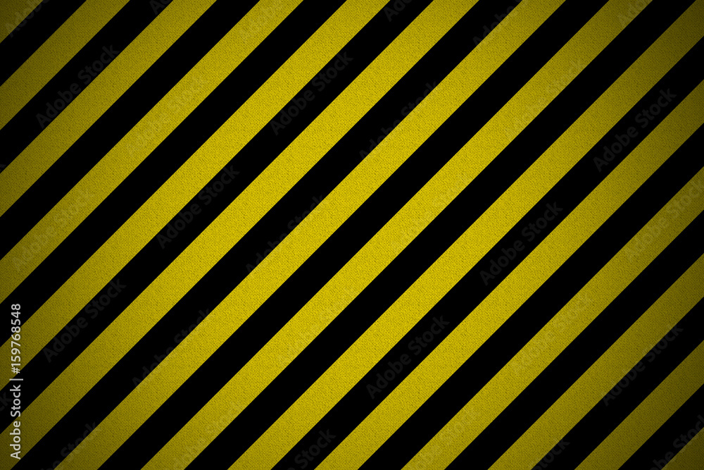 Textured old striped warning background Striped background
