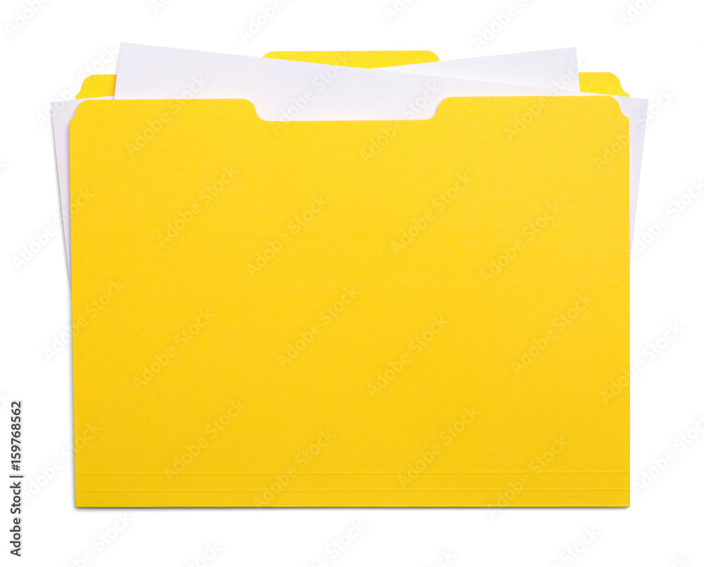 Yellow File and Papers Yellow File and Papers