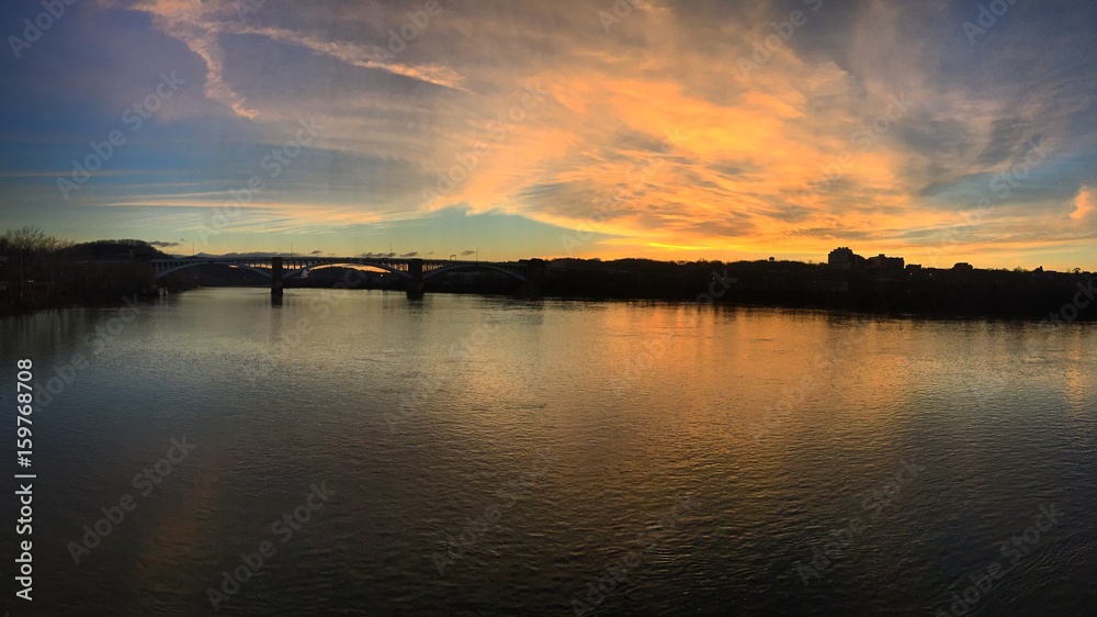Fototapeta premium 40th Street Bridge Sunrise, Pittsburgh
