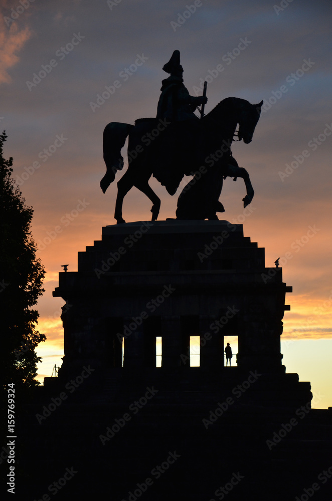 Statue of Kaiser Wilhelm Koblenz Germany Statue of Kaiser Wilhelm Koblenz Germany