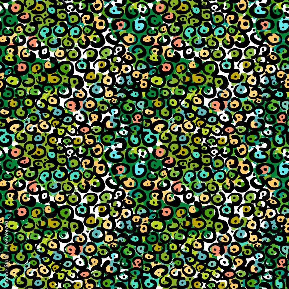 Seamless textile doodle pattern grunge texture