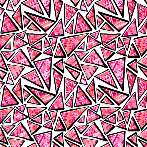 Seamless textile doodle pattern grunge texture