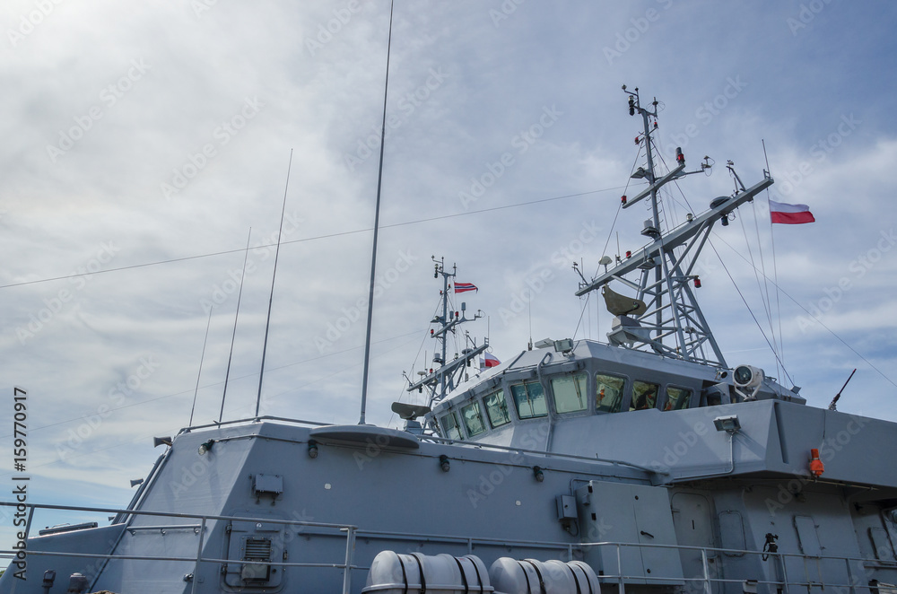 WARSHIP - Command post at the Norwegian warship WARSHIP - Command post at the Norwegian warship