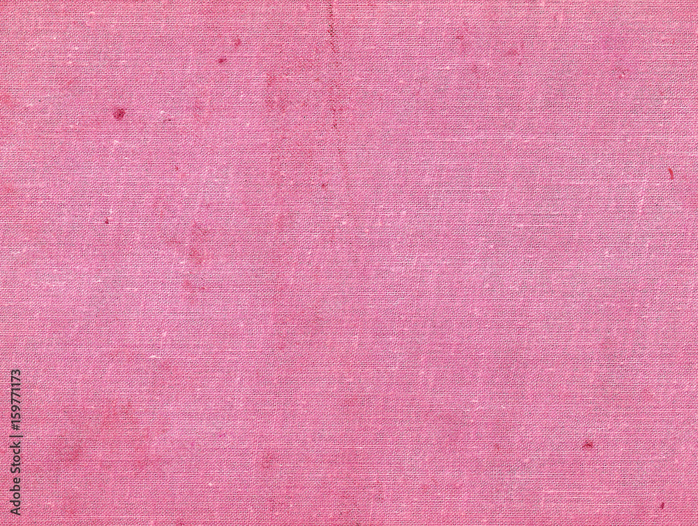 Fototapeta premium Pink color dirty canvas surface.