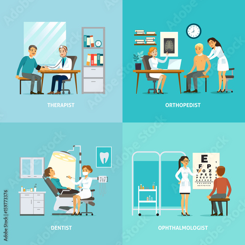 Medical Treatment Square Composition