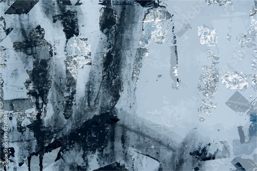 Grunge vector background or abstract texture Decorative vintage backdrop collage or modern distressed grungy retro creative graphic design art element