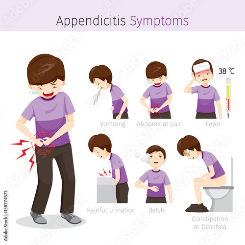 Man With Appendicitis Symptoms, Appendix, Internal Organs, Body, Physical, Sickness, Anatomy, Health