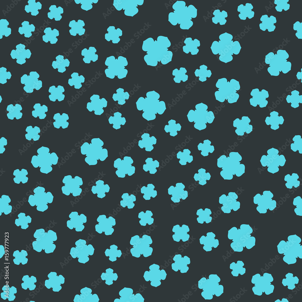 Azure Clover Seamles Print Azure Clover Seamles Print