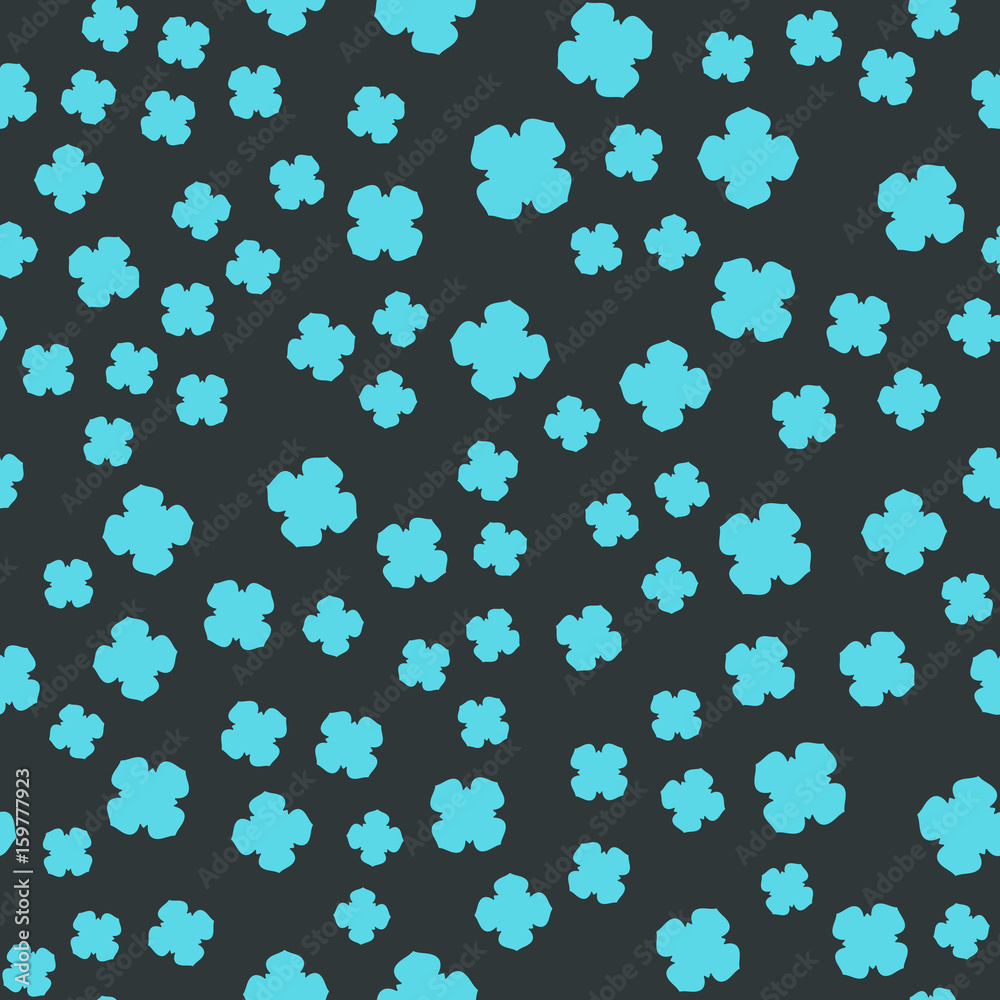 Azure Clover Seamles Print