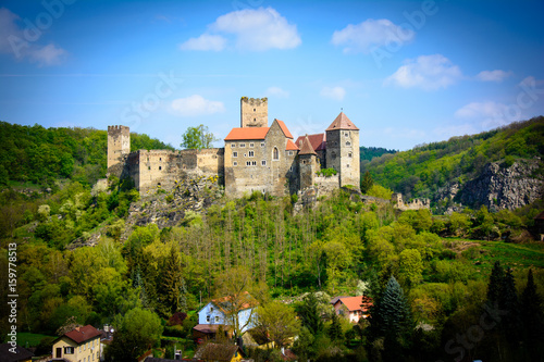 Beautiful old castle in the nice countryside of Austria. National Park Thaya Valley, Lower Austria - Europe