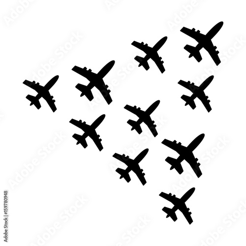 Aircraft icon. Aircraft Vector isolated. Flat vector illustration.