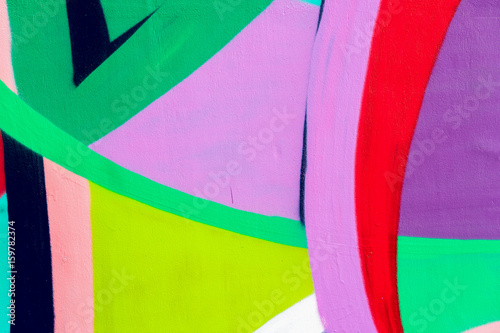 Bright wall with detail of ...