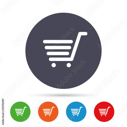 Shopping Cart sign icon. Online buying button.