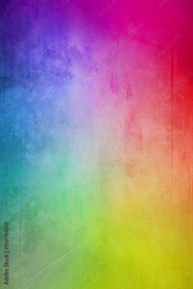 Abstract rainbow painting background