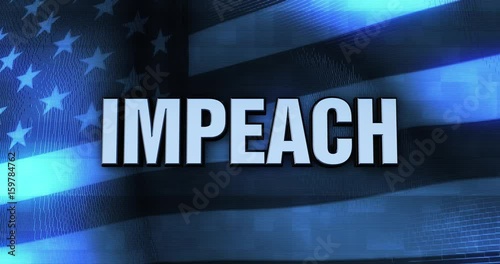 Ominous Digital Political Text - Impeach photo
