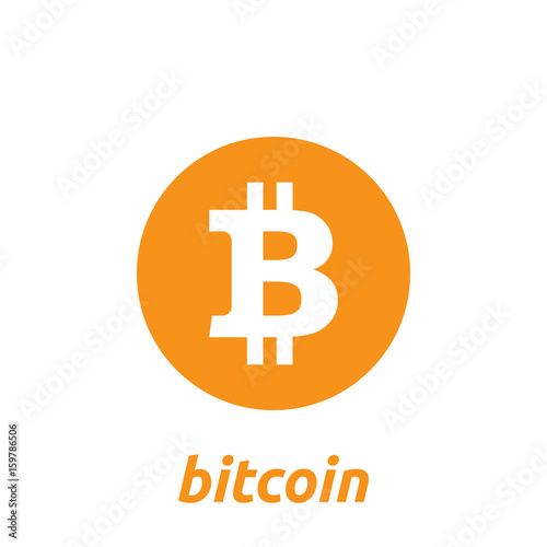 Bitcoin cryptocurrency icon. Vector illustration
