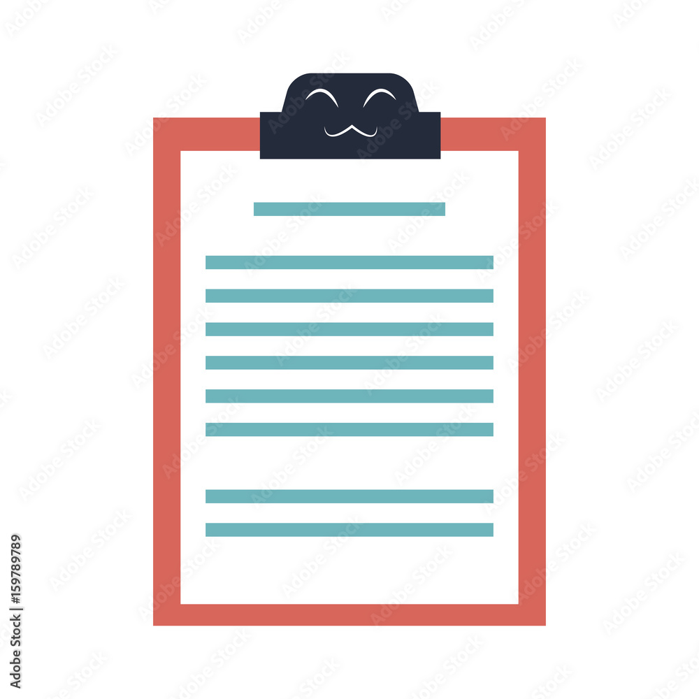 kawaii clipboard document report cartoon vector illustration kawaii clipboard document report cartoon vector illustration