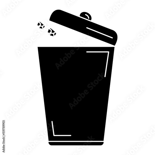 ecology recycle bin isolated icon vector illustration design