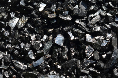 Принти на полотні The brilliance of coal is anthracite.