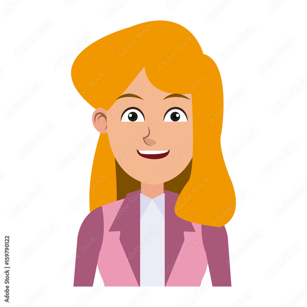 beautiful young business woman successful vector illustration beautiful young business woman successful vector illustration