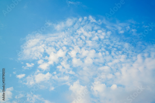 abstract; backdrop; background; beautiful; beauty; blue; bright; brightly; clean; clear; climate; cloud; cloudscape; cloudy; color; cumulus; day; environment; freedom; heaven; high; idyllic; indigo; l