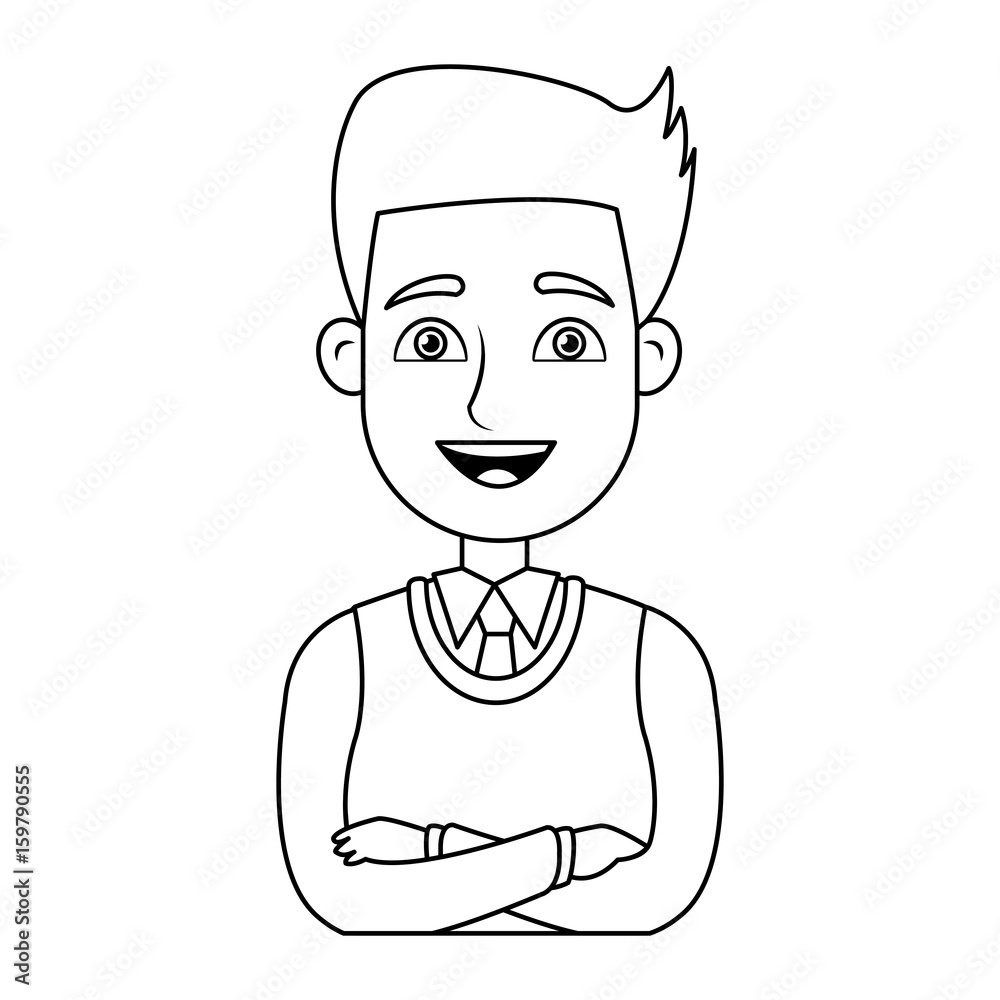 business man icon portrait employee or entrepreneur person vector illustration business man icon portrait employee or entrepreneur person vector illustration